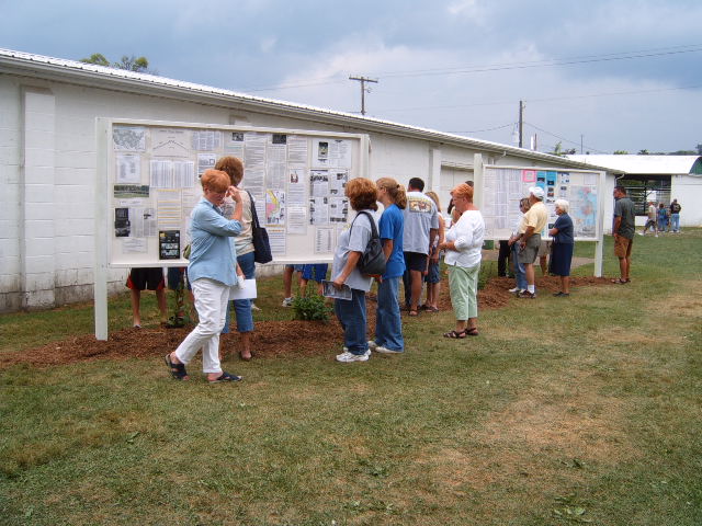 A different version of my display boards, Perry County Ohio, August 2006