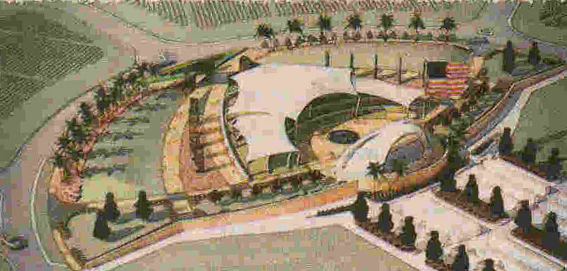 Sarasota National Cemetery Artist rendition
of planned amphitheater - click to enlarge