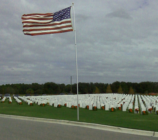 Wreaths blessing our hereos - click to enlarge